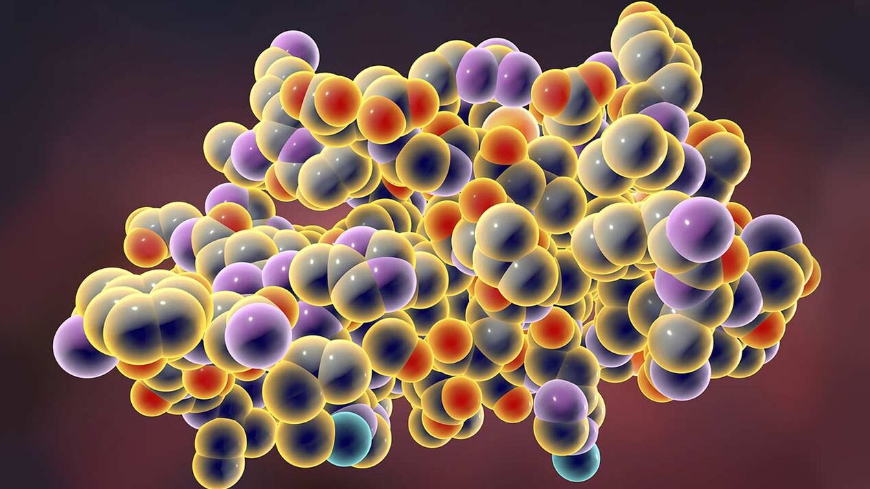 O modelo de insulina é hormona, grazas ao que o corpo asimila a glicosa